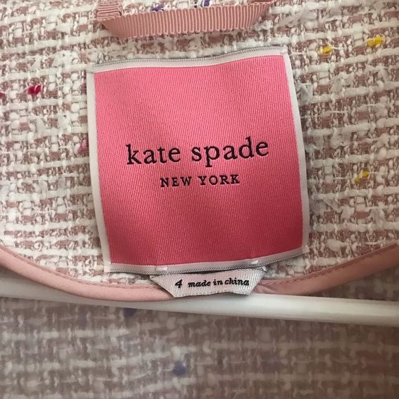 SOLD 💖Kate Spade Multi Tweed Long Coat💖 - Picture 4 of 7